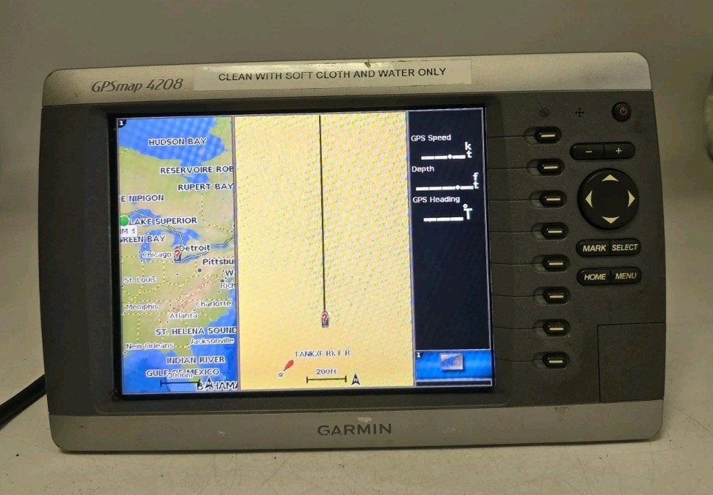 Garmin Gpsmap 4208 Chartplotter / Sonar Display Radar Fishfinder