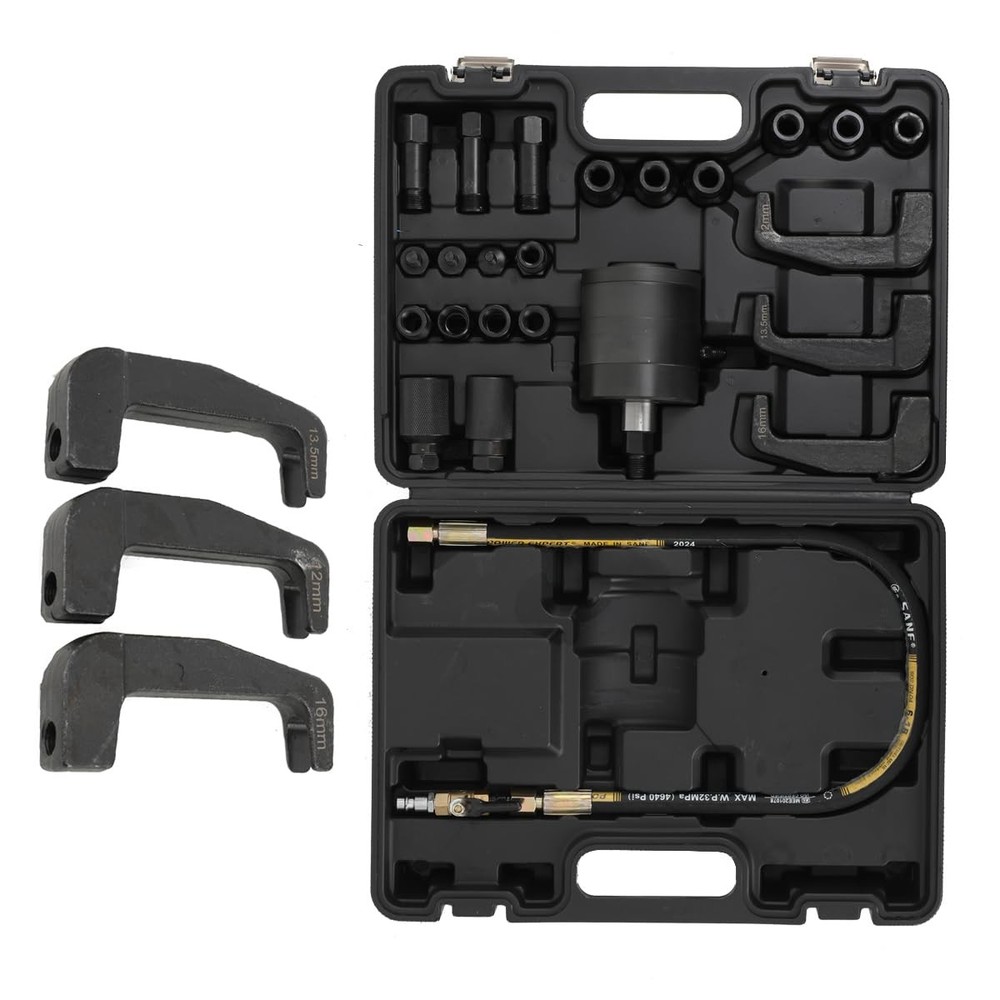 Pneumatic Diesel Injector Puller with 19 Adapters 72-116PSI