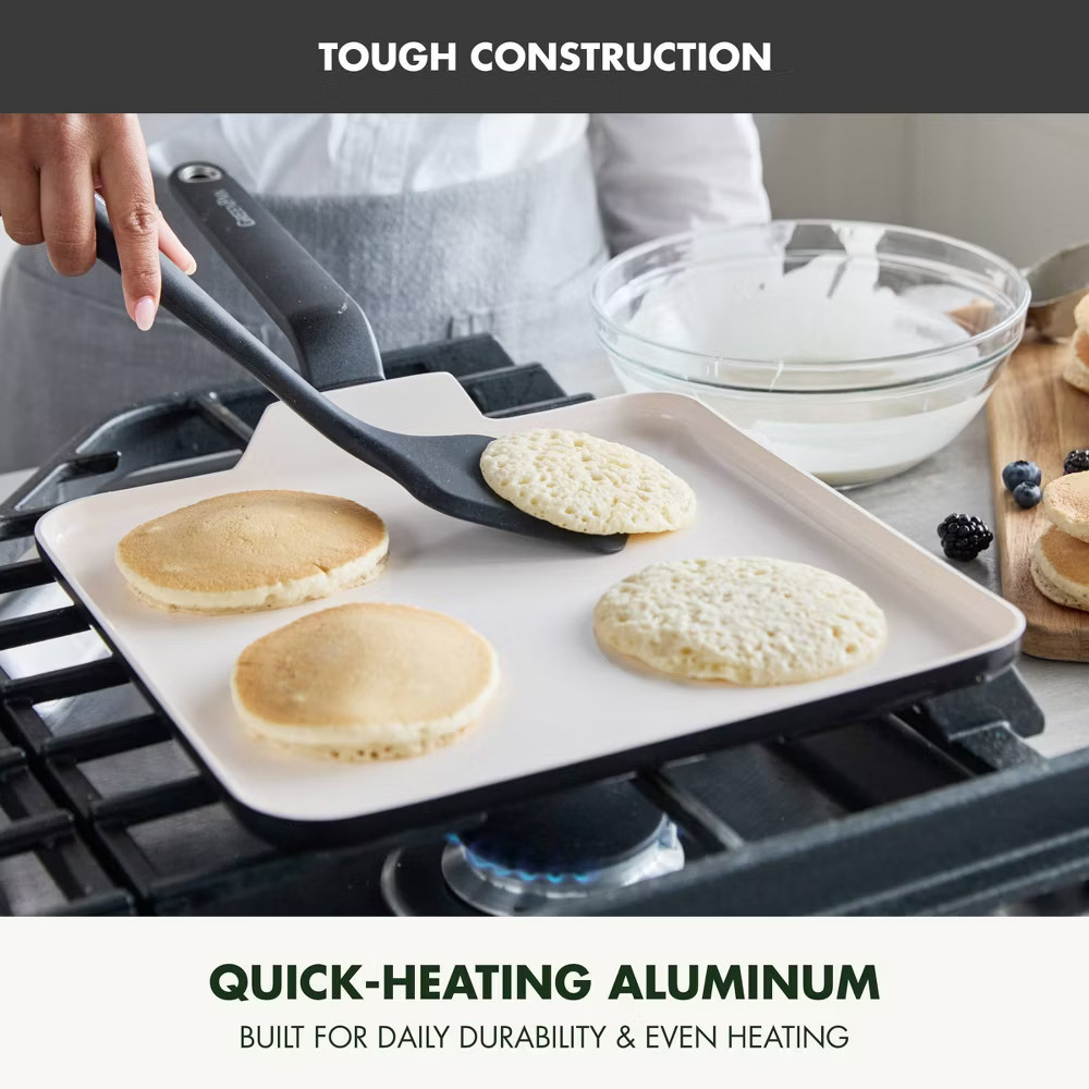 GreenPan Rio Advanced 11" Ceramic Nonstick Griddle Black