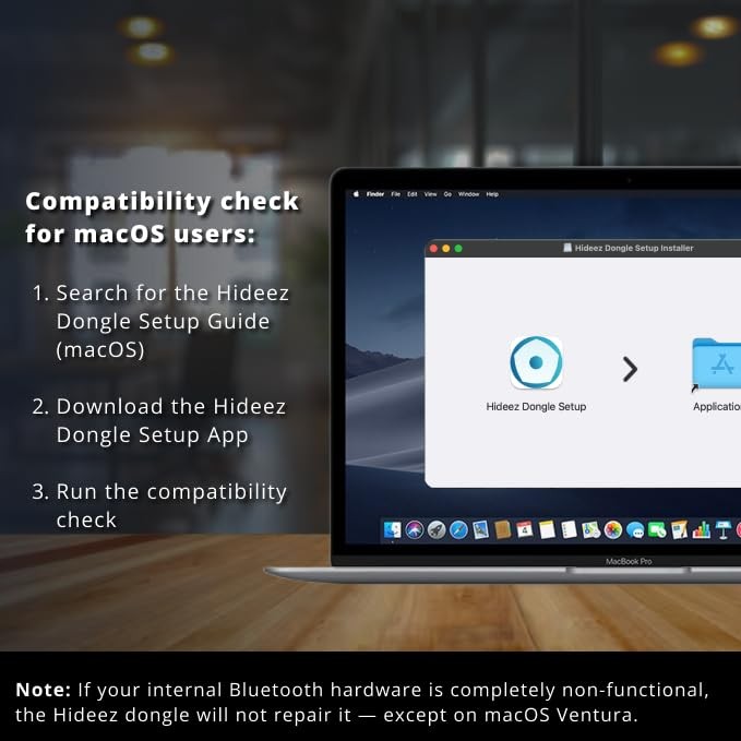 Hideez USB Bluetooth Adapter for PC, macOS, Linux, ChromeOS, Raspberry Pi – L...