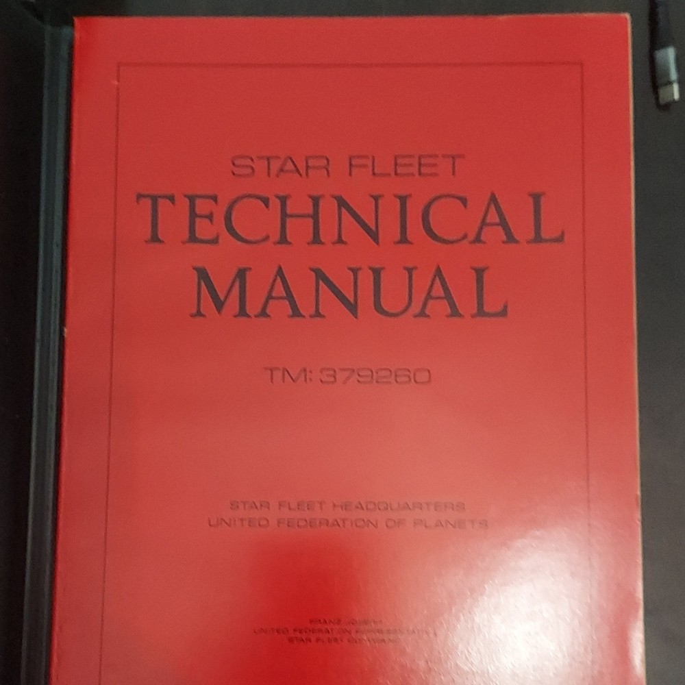 Star Trek Technical Manual Signed The Original Series
