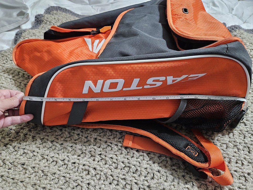 Easton Baseball Bat Bag Backpack Orange Black