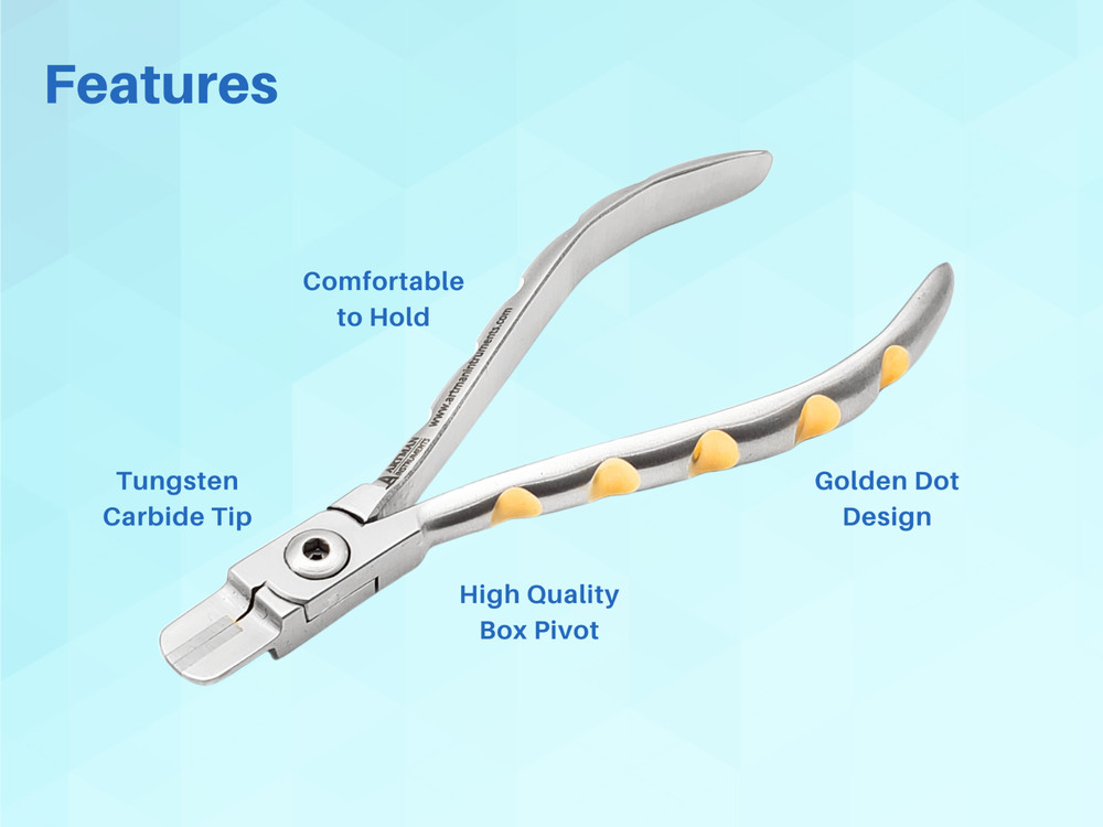 Tweed Rectangular Arch Forming Pliers with Tungsten Carbide Tip ARTMAN