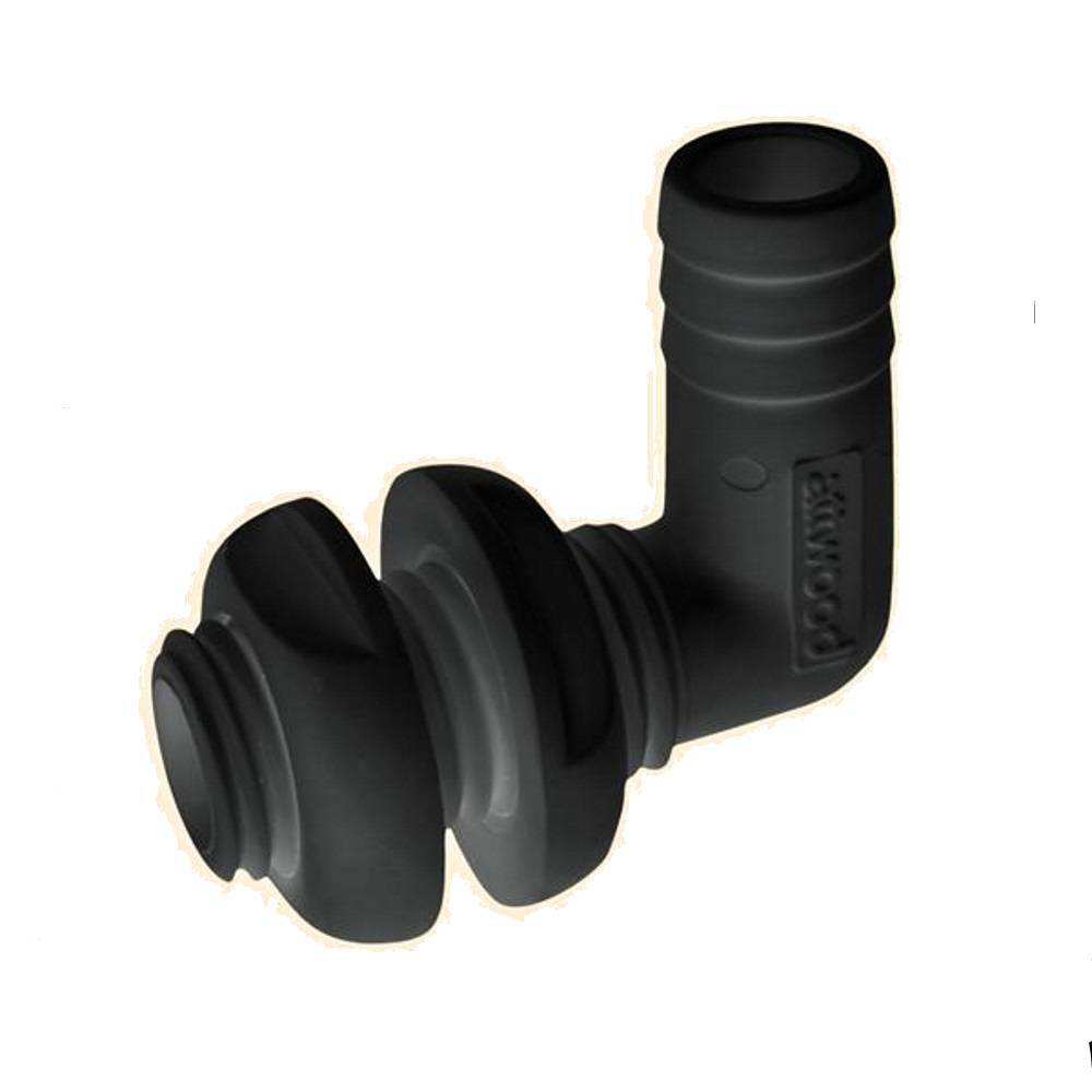 Attwood 90� Thru-Hull Connector, Black