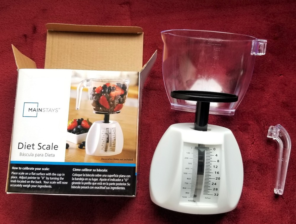 KITCHEN DIET SCALE Practical Light Weight Space Saving and Cute BRAND NEW