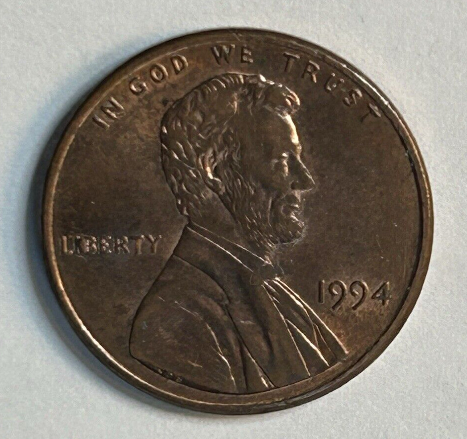 1994 P Lincoln cent with (Die chip Error) in Liberty