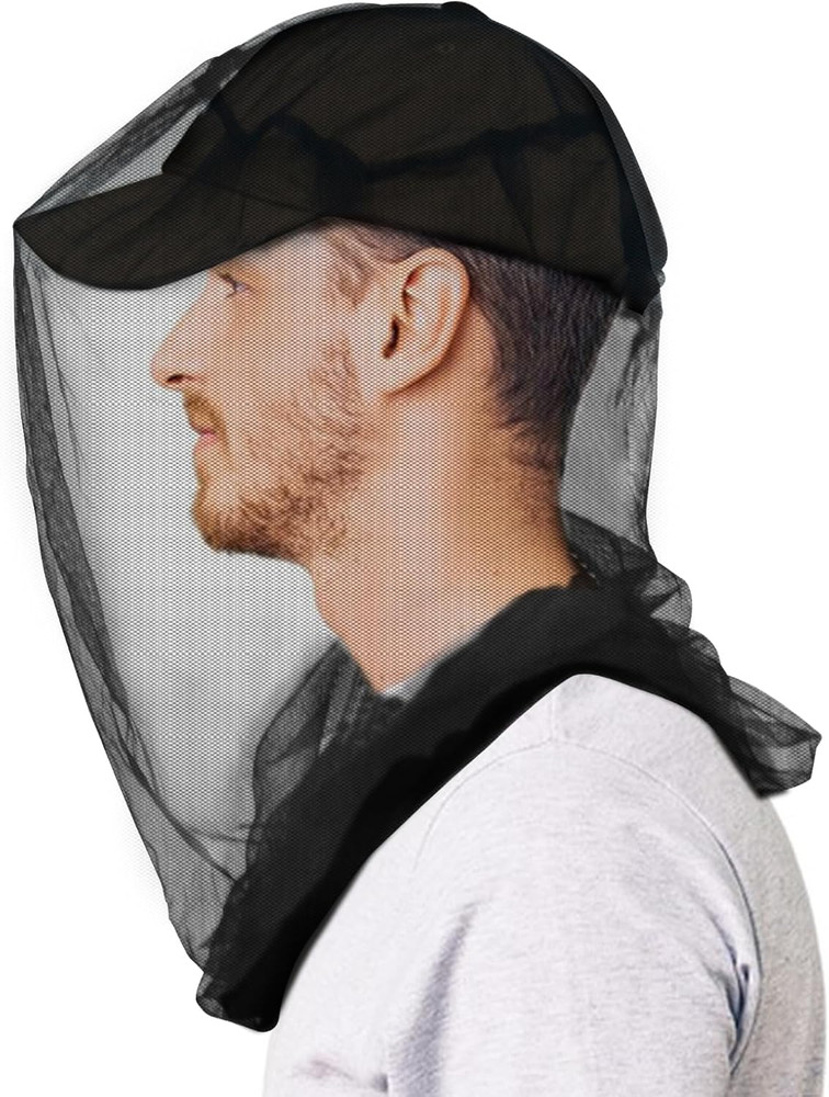Premium Mosquito Head Net Mesh, 2 Pack Bug Face Net for Fly & Mosquito Protectio