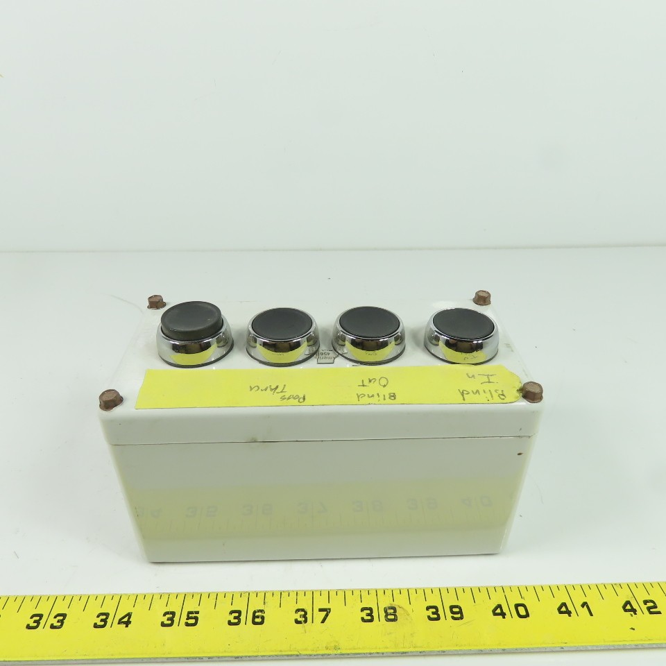 4-Button Push Button Control Station Box 6-1/4"x 3-1/4"