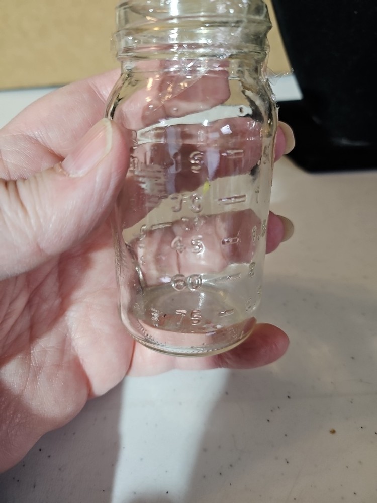 Vintage Small Glass Baby Bottle