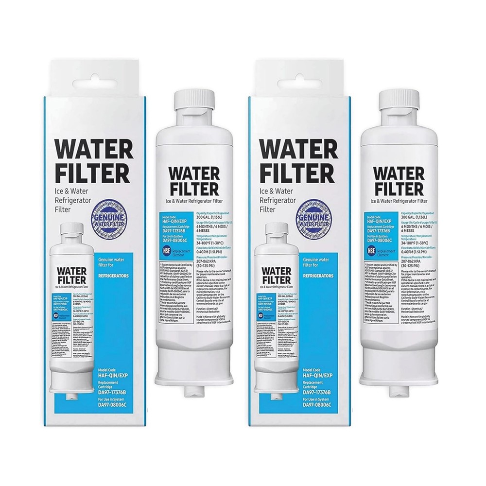 Water Filter DA97-17376B 2 Pack Replacement For Samsung Refrigerator Unit