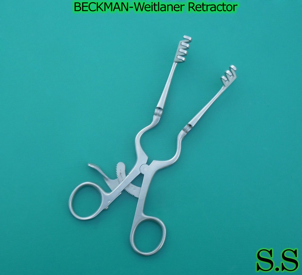 BECKMAN-Weitlaner Retractor 9" 3x4 BLUNT Hinged Blade