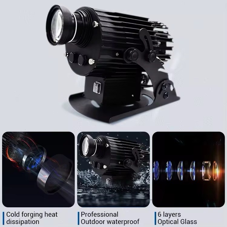 Multicolor LED Laser Effect Light, Remote, Sound Activated, Waterproof, Compact