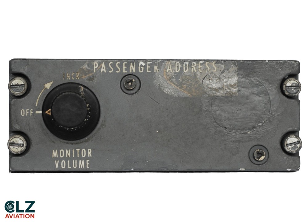 Lockheed L-1011 Tristar SE-DTC Passenger Address PA Cockpit Panel Dated 1976