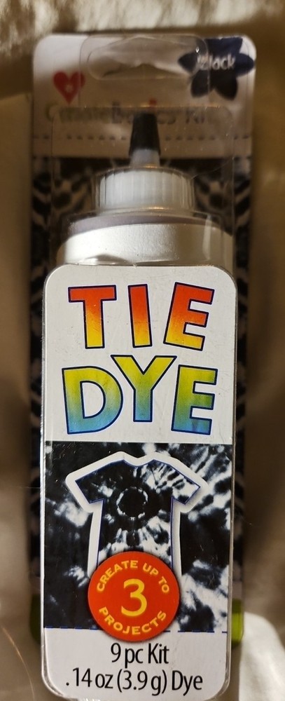 Create Basics BLACK Tie Dye 9 Piece Kit Create Up To 3 Projects!