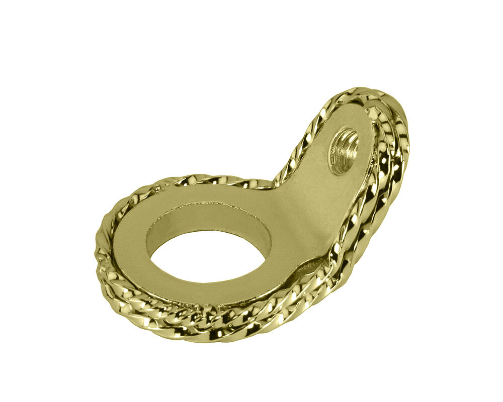 Spring Fork Twisted Ring 1 Inch 45 Degrees Gold.