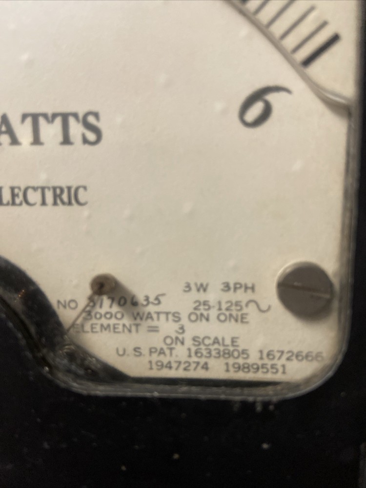 Vintage General Electric A-C KILOWATTS STEAMPUNK PANEL METER