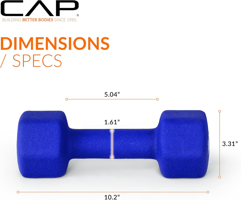 Barbell Neoprene Dumbbell Weights Pairs & Sets | Multiple Colors