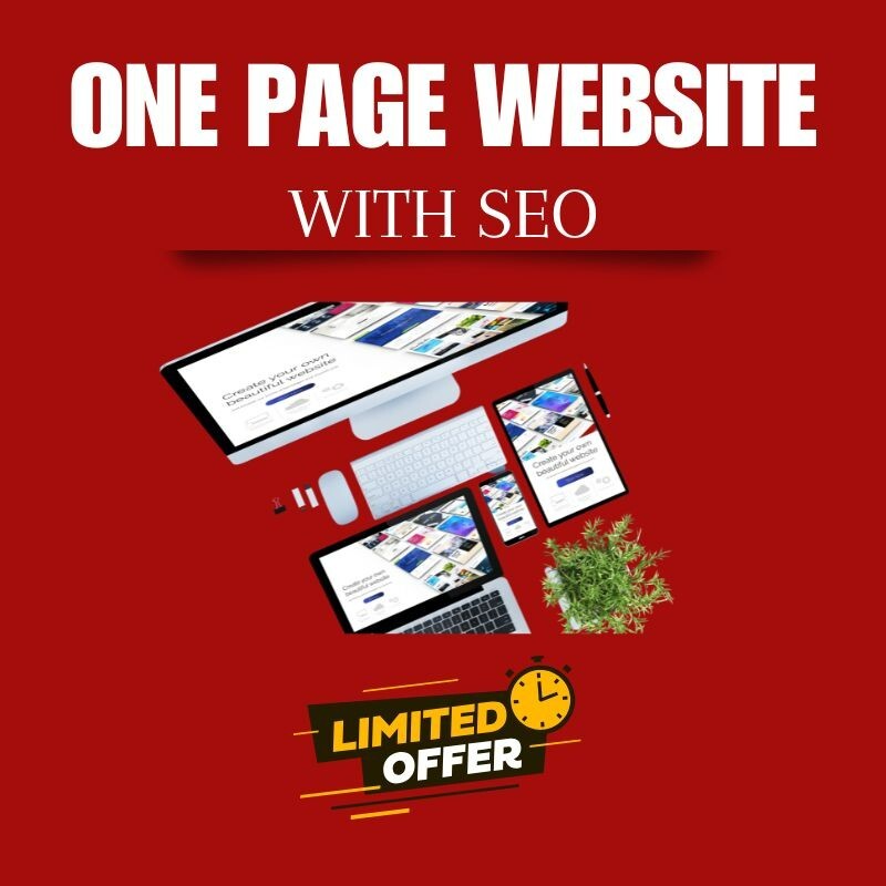 1 PAGE PROFESSIONAL WEBSITE DESIGN PERSONAL / BUSINESS