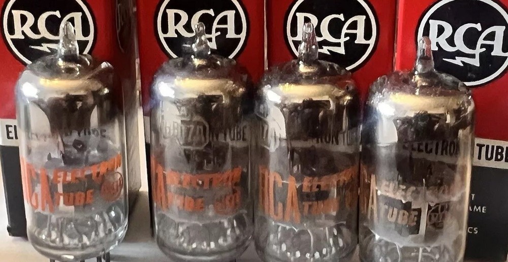 NOS RCA Pair 6BQ7A Hifi Amplifier Audio vacuum tubes (6BS8 6BZ7)