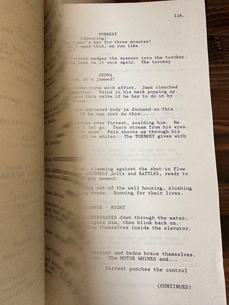 THE RAINBOW WARRIOR MOVIE ORIGINAL SCREENPLAY SCRIPT