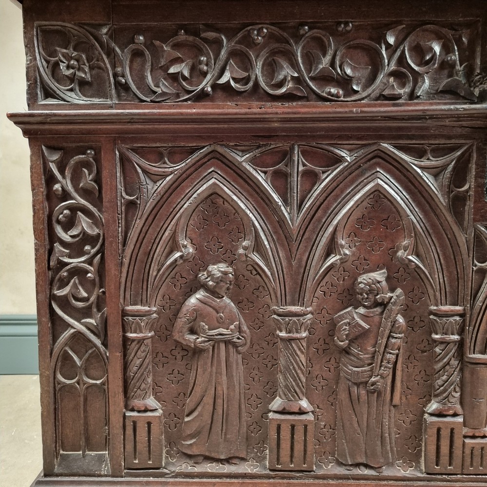 A 16th Century And Later Coffer.