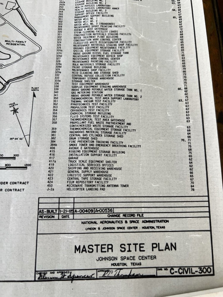 Space Shuttle Blueprints and Blueprints From Johnson Space Center