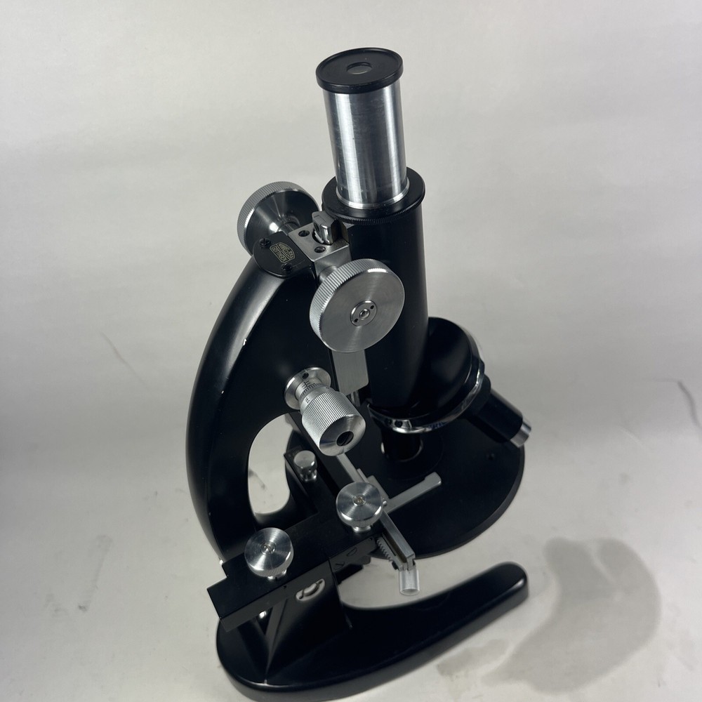 Zeiss Winkel 88968 Monocular Microscope in Original Oak Locking Case + Lenses