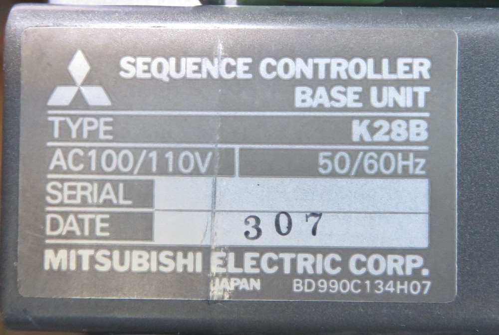 Base Base Unit Mitsubishi MELSEC-K K28B Sequence Controller Basic Base Unit