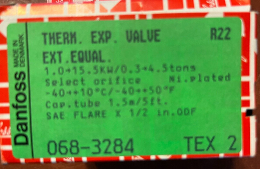 DANFOSS 068-3384 Expansion Valve