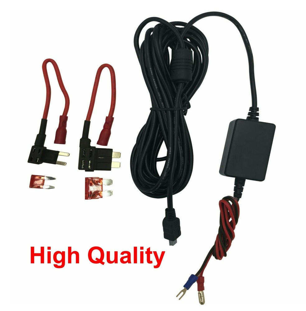 Universal NextBase Dash Cam MINI USB Input Hardwire charger Kit ACU & ACS Plugs