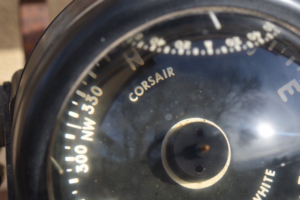VINTAGE DANFORTH / WHITE CORSAIR SHIP / SAILBOAT COMPASS
