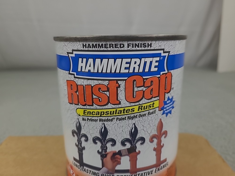 1x Dented Hammerite Rust Cap Hammered Finish Red 1 Quart Kilz