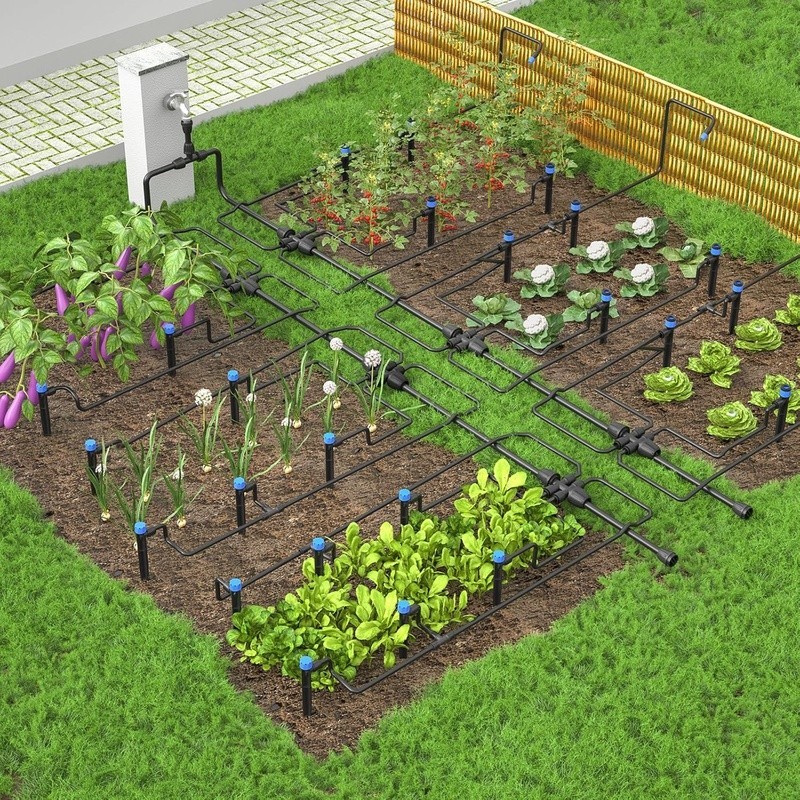 230FT Drip Irrigation Kit Automatic Watering System Easy Install Water Efficient