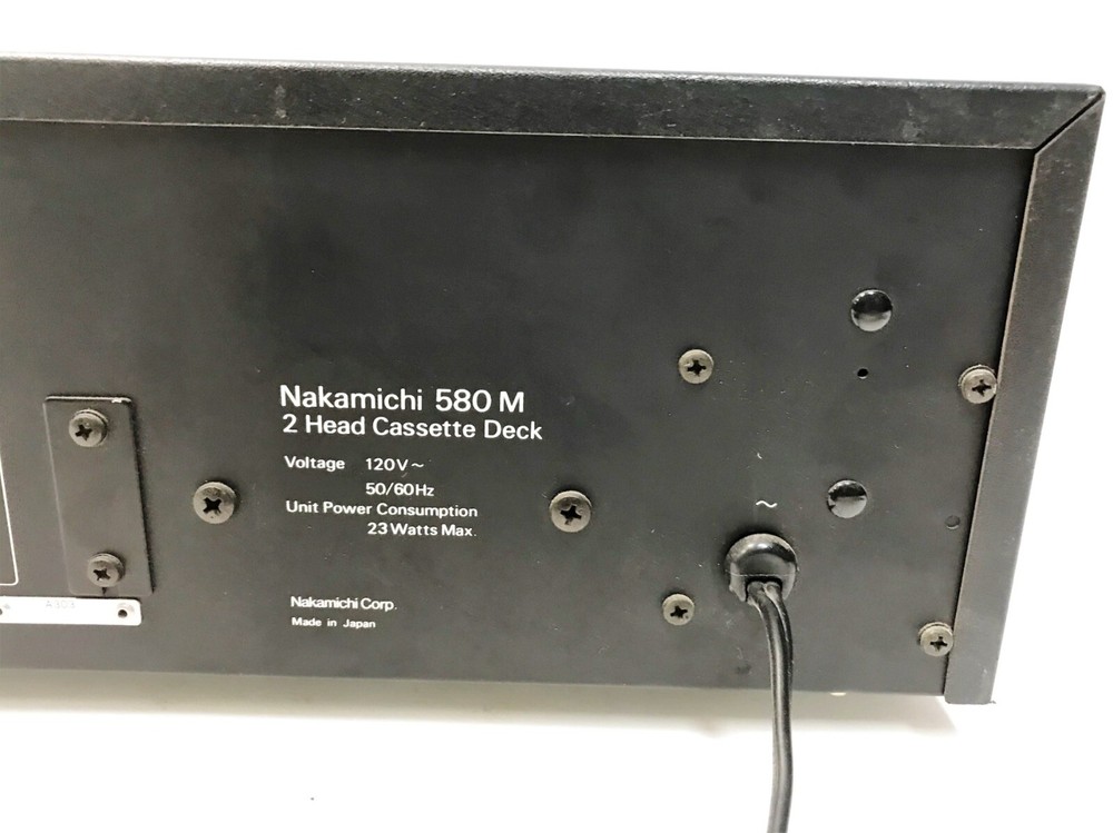 NAKAMICHI 580 M SINGLE CASSETTE DECK AS-IS READ DESCRIPTION
