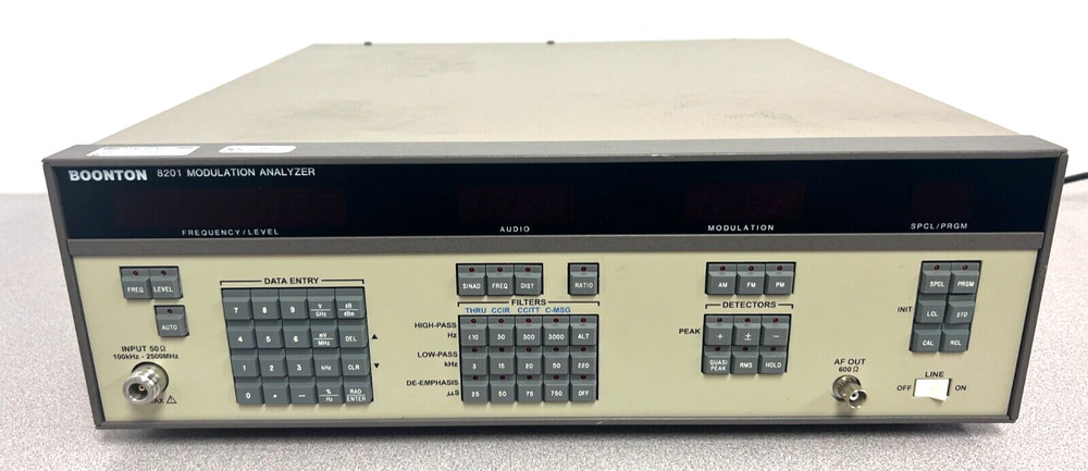 Boonton 8201 100 kHz to 2.5 GHz Frequency Range, Modulation Analyzer