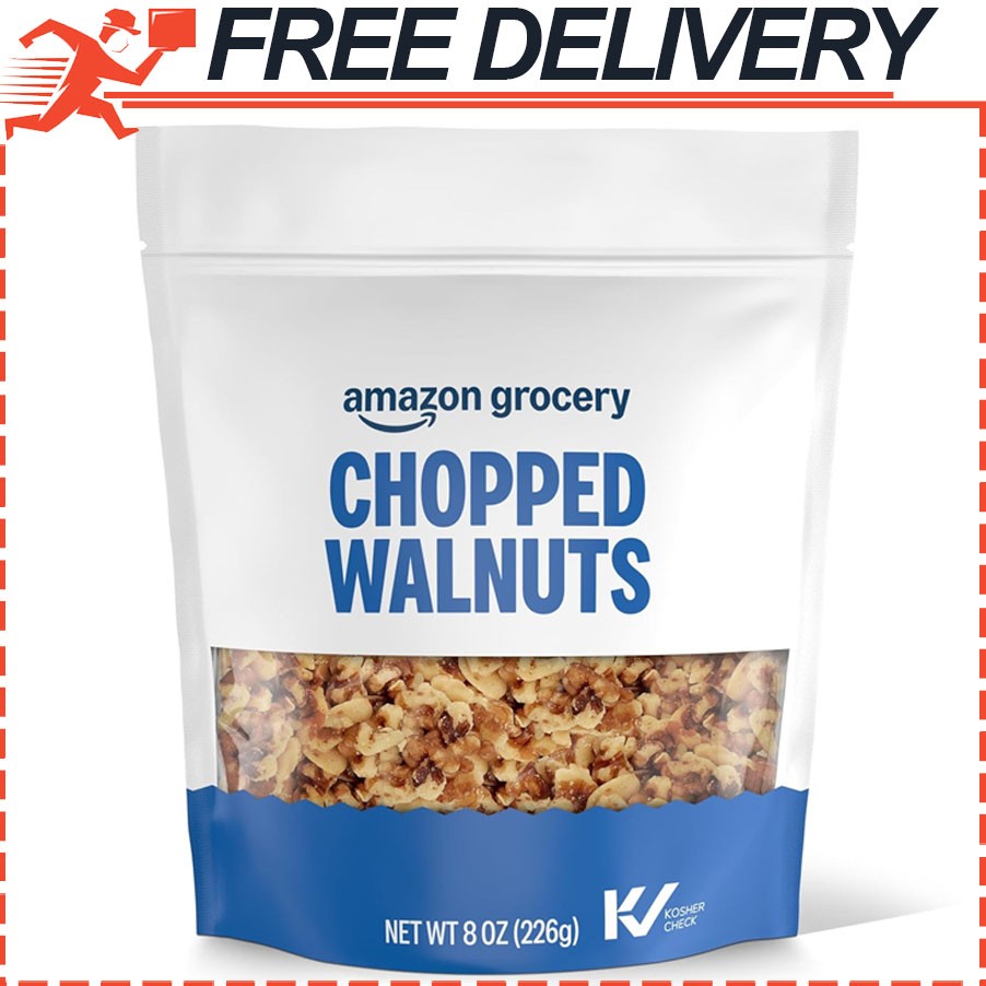Amazon Grocery, Chopped Walnuts, 8 Oz Bag