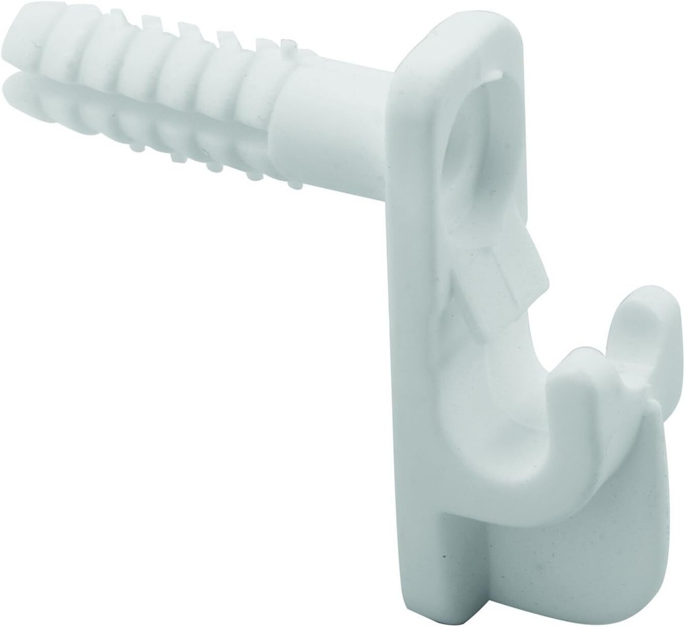 Mp7017 Wire Shelf Back Wall Clip With Anchor 12 Pack White