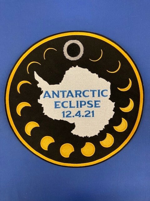 SOLAR ECLIPSE ANTARCTIC 12" SOUVENIR EMBROIDERED PATCH ANTARCTICA EXPEDITIONS