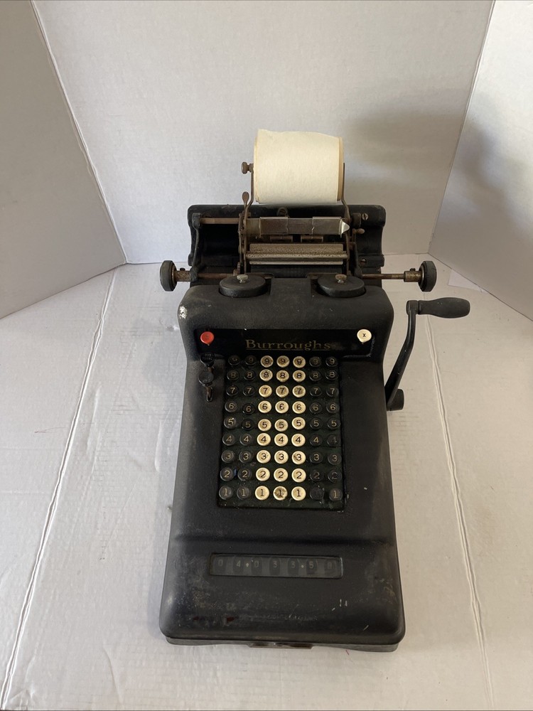 Antique 1920s Burroughs Class 3 Adding Machine
