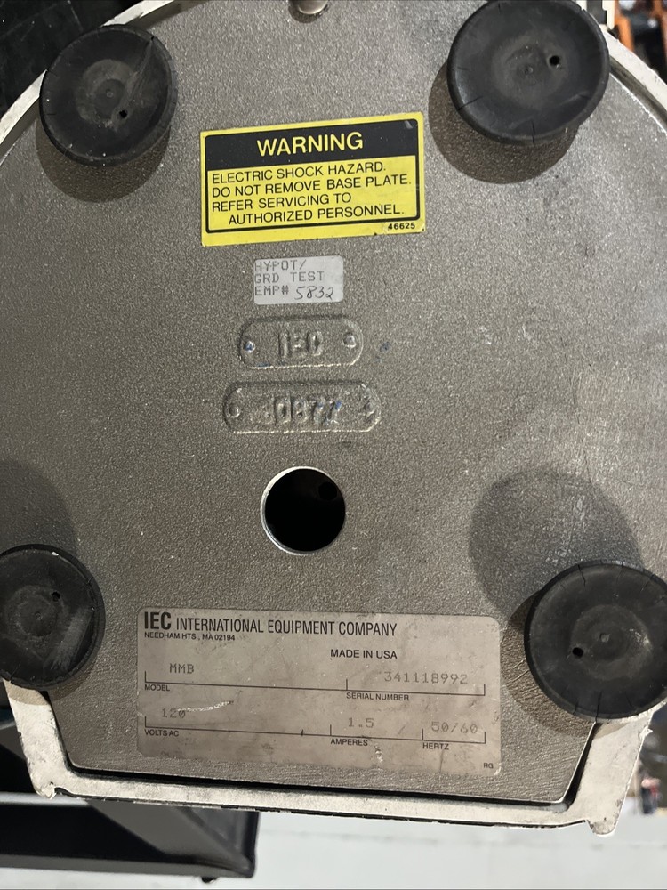 IEC MICRO MB MICROHEMATOCRIT CENTRIFUGE