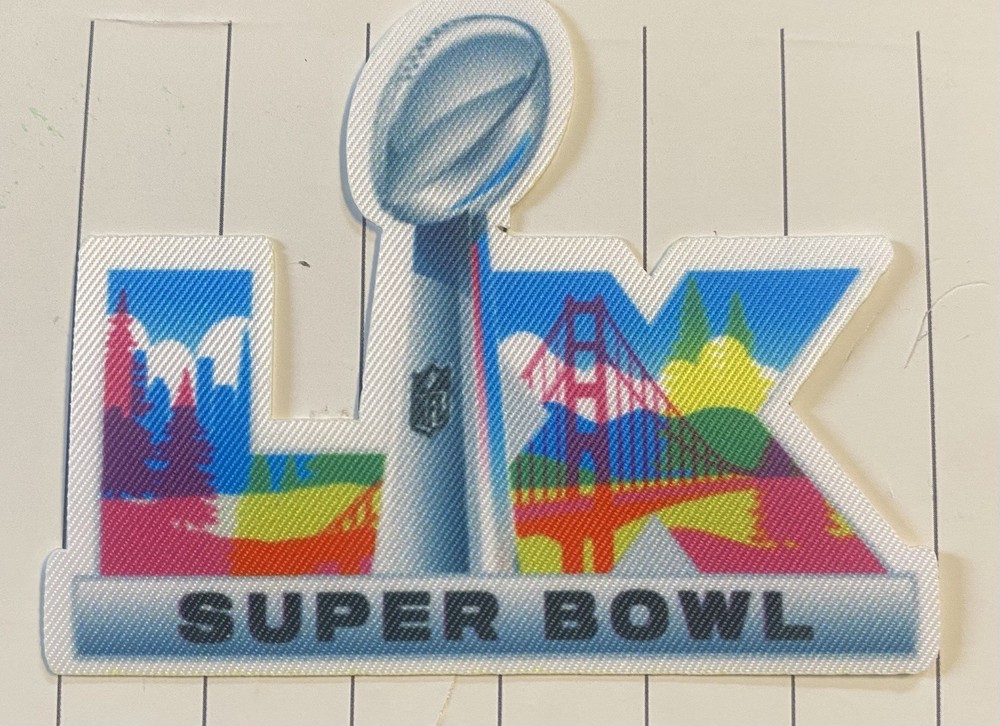 Super Bowl Patch Iron On Garment Patch. 3” x 3”