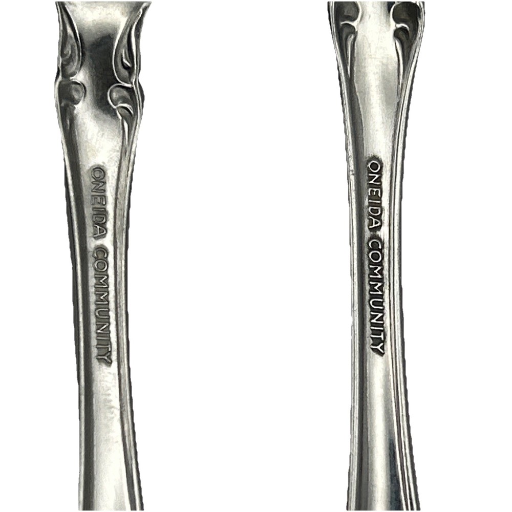 Oneida Brahms 2 PCs Stainless Gumbo Soup Spoon And Solid Casserole Serving Spoon