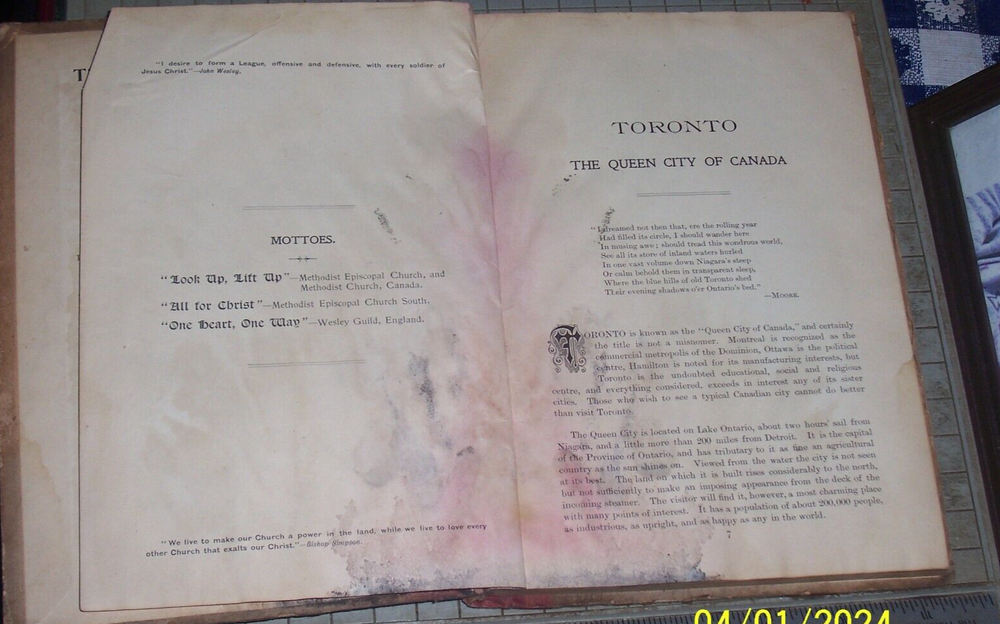 1897 Third International Epworth League Convention Souvenir Programme Methodist