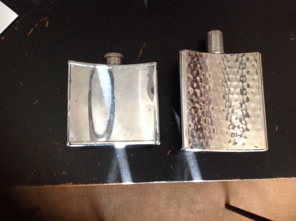 1 Set (2 Pcs.) Vintage Whiskey Flasks
