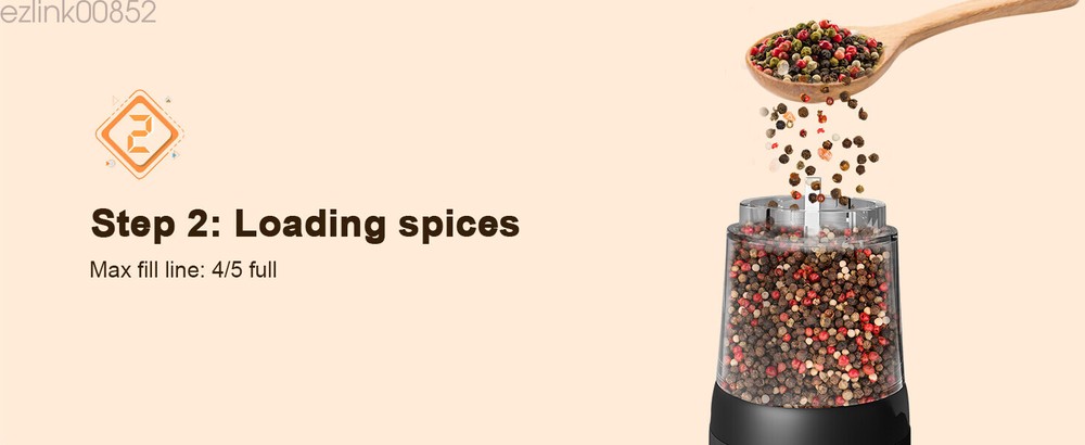 Rechargeable Electric Salt and Pepper Grinder Set With Charging Base 2-Pack