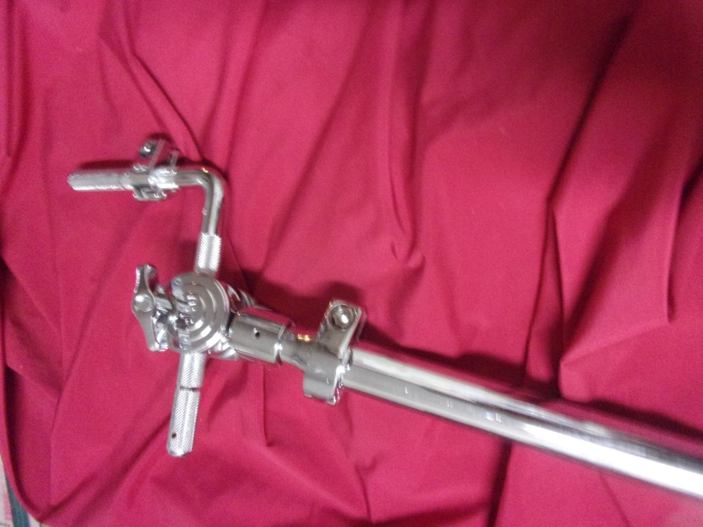 New DW Design Series Chrome Single Rack / Hanging Tom Arm + Memory Locks