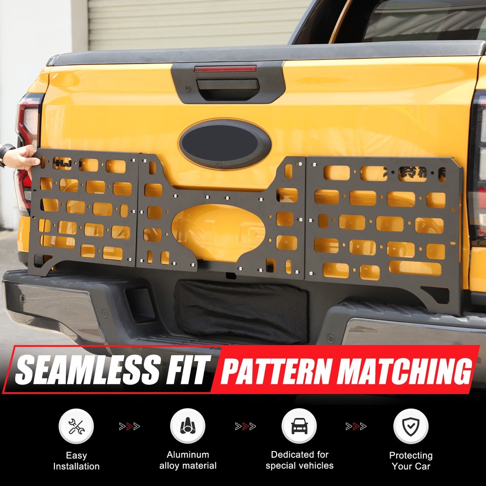 Rear Bed Molle Panel Truck Bed Panel Tailgate Molle Panel For Ford Ranger T9 23+