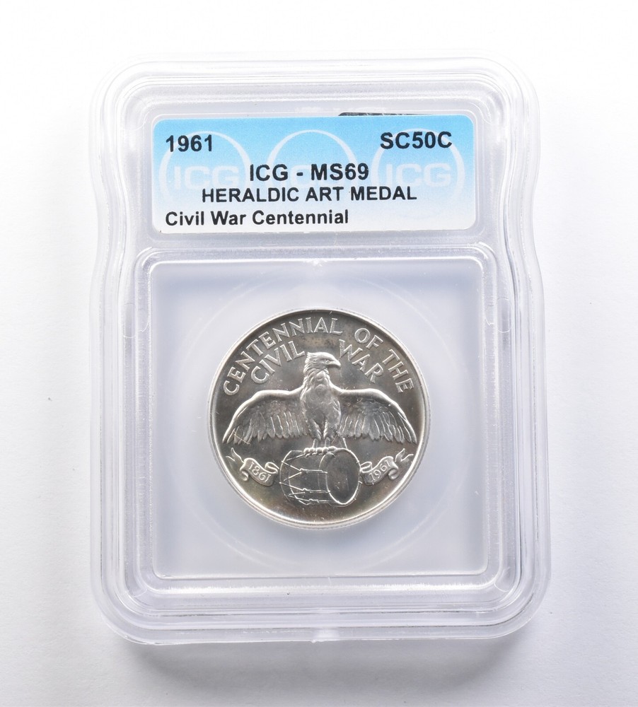 1961 So-Called Half Dollar Civil War Centennial MS69 ICG *7163
