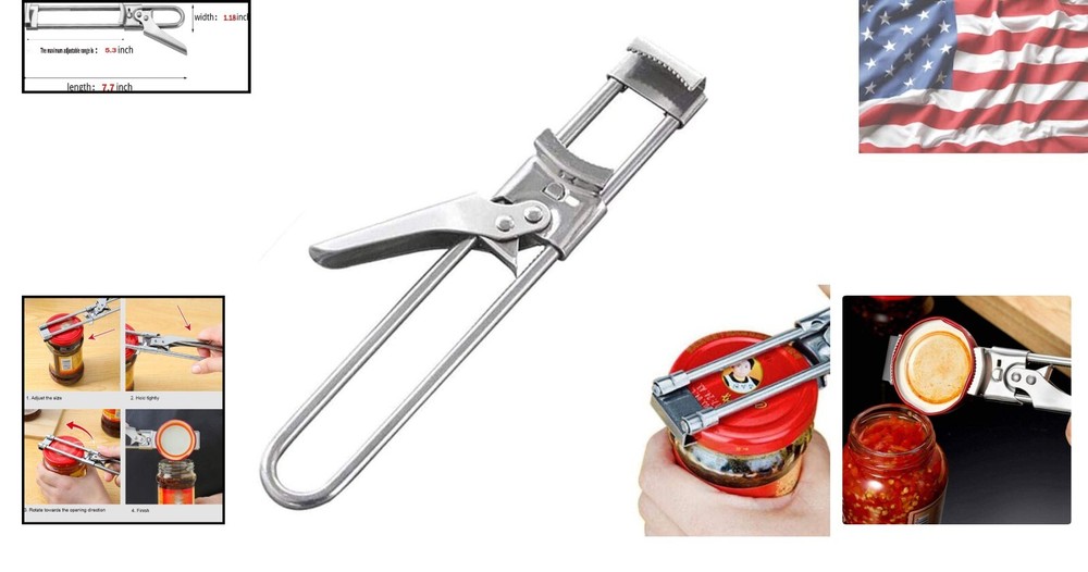 Multifunctional Manual Can Opener - Effortless Grip & Versatile Size Adjustments