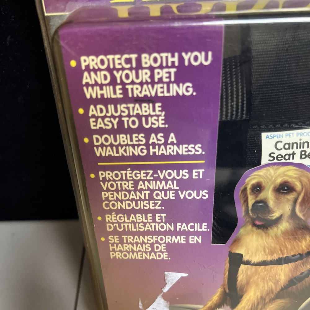 Aspen Pet Products Adjustable Harness Black Size Small